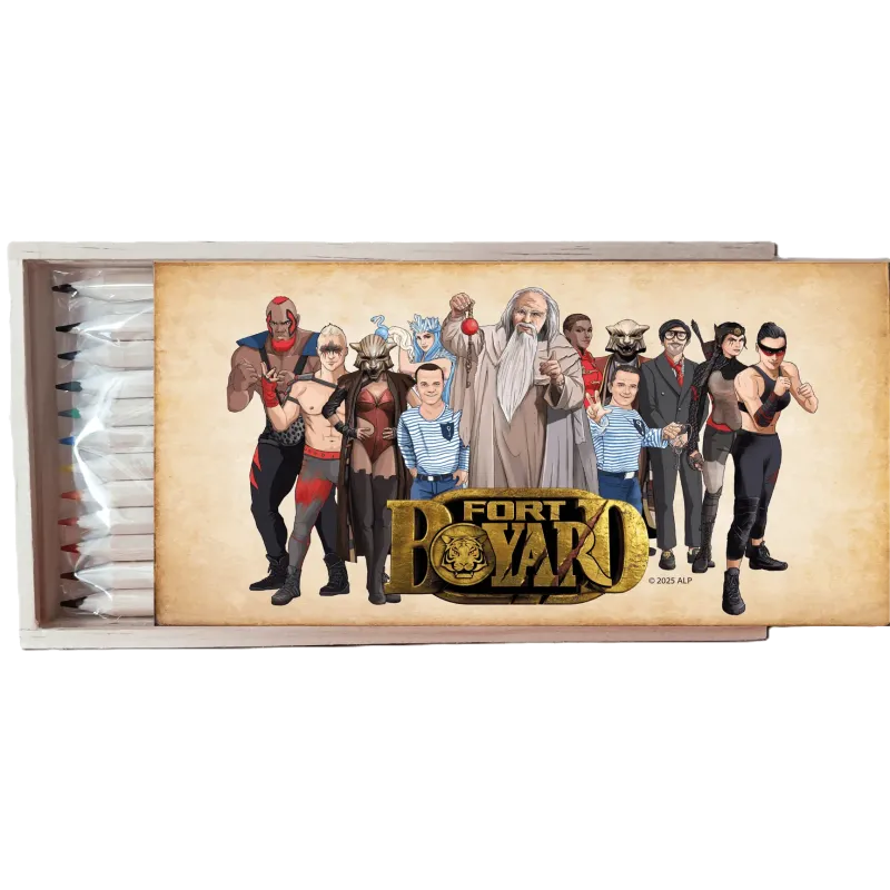 Boite à crayon en bois Fort Boyard