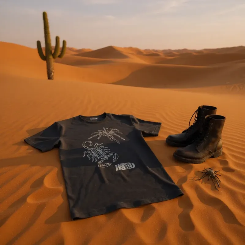Tee Shirt Bio Homme Scorpion+Araignée Halloween Fort Boyard