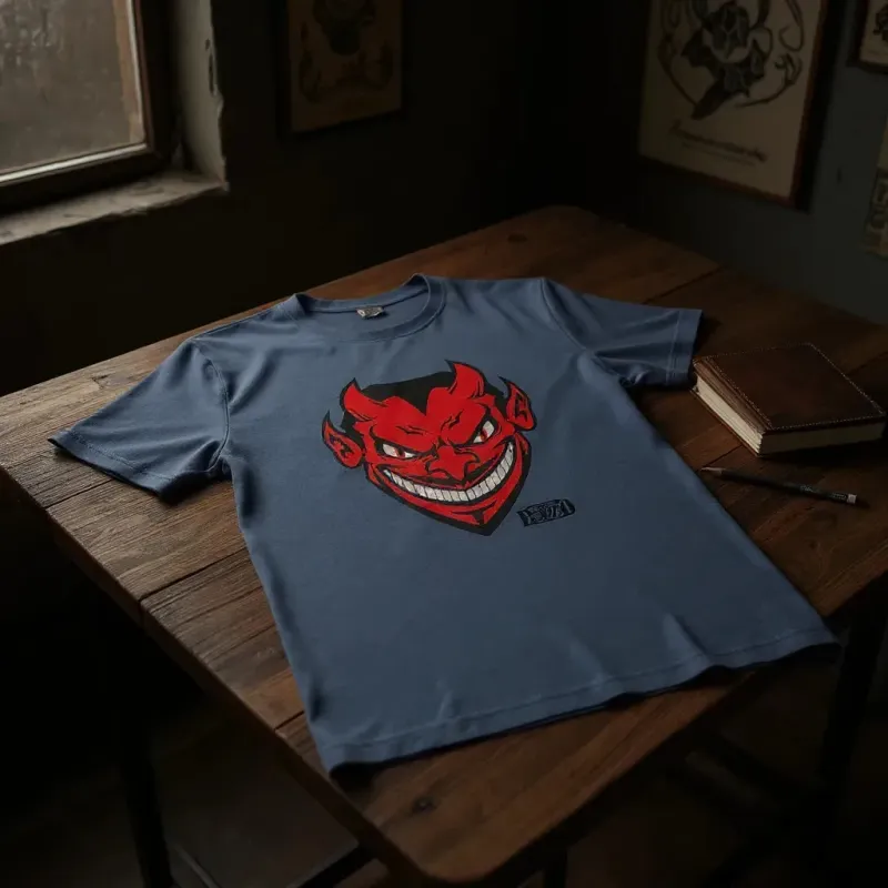 Tee Shirt Bio Unisexe tête de diable Halloween Fort Boyard