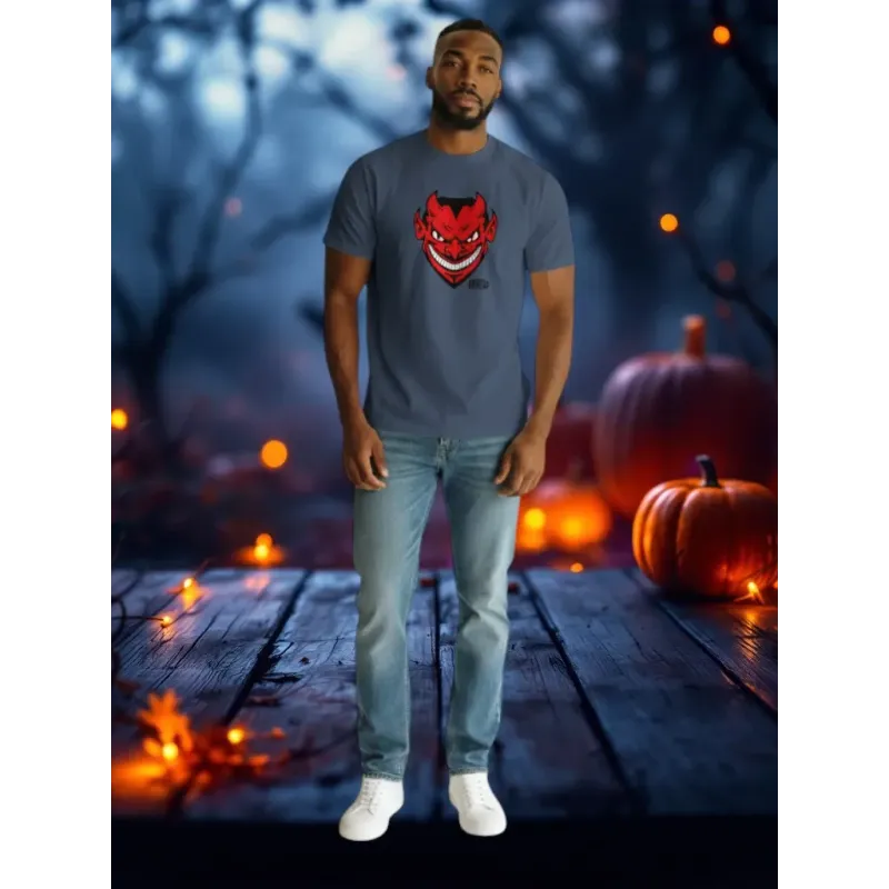 Tee Shirt Bio Unisexe tête de diable Halloween Fort Boyard
