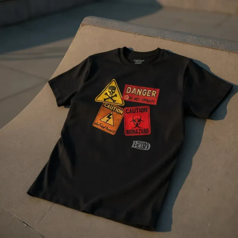 Tee Shirt Bio Enfant Danger Halloween Fort Boyard