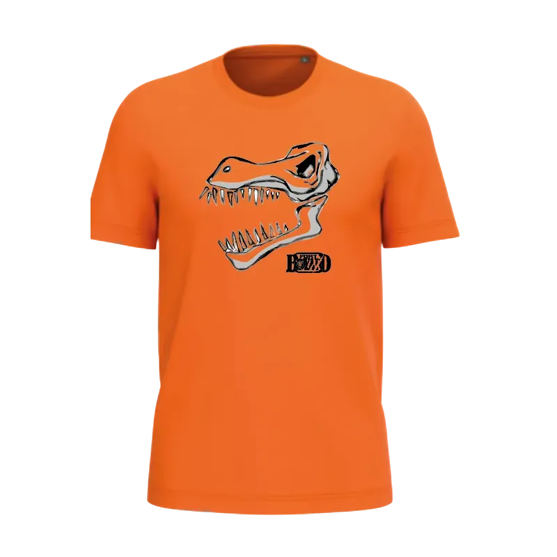 Tee Shirt Bio Enfant Squelette dinosaure Halloween Fort Boyard