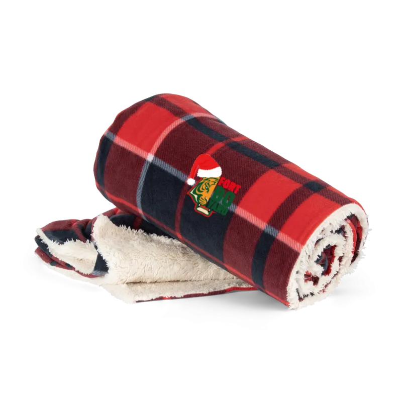 Plaid Sherpa de Noël Fort Boyard