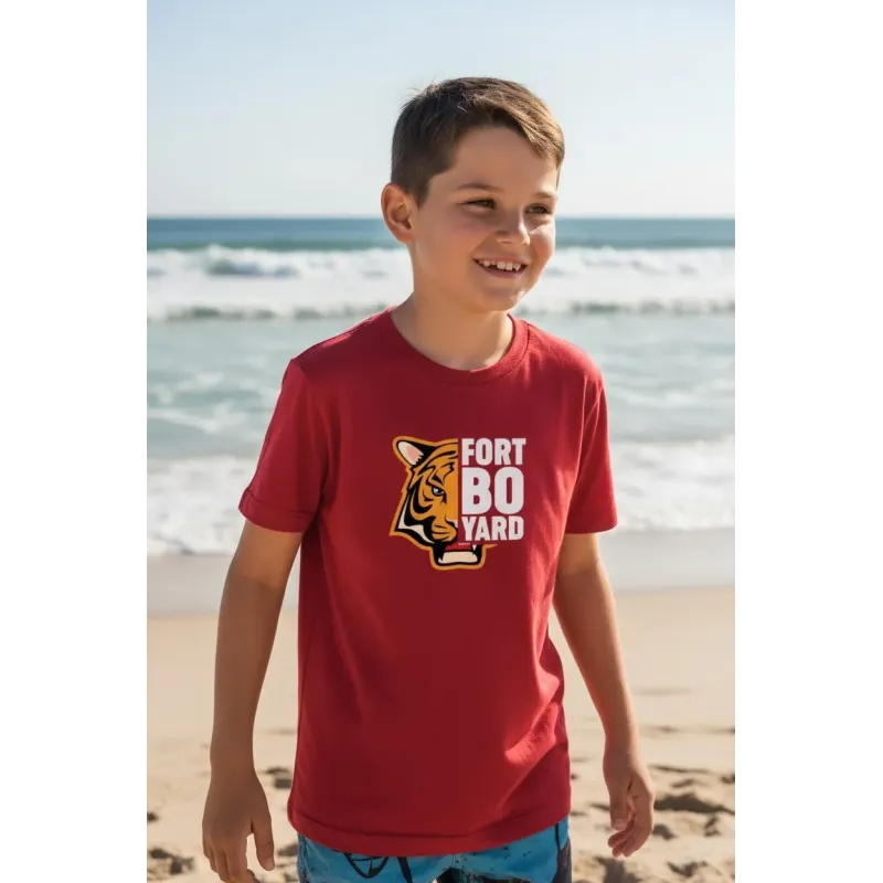 Tee Shirt Bio Enfant Tête de tigre Fort Boyard