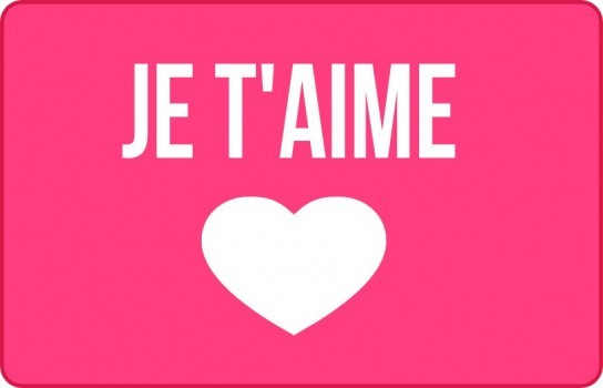 
			                        			Je t'aime